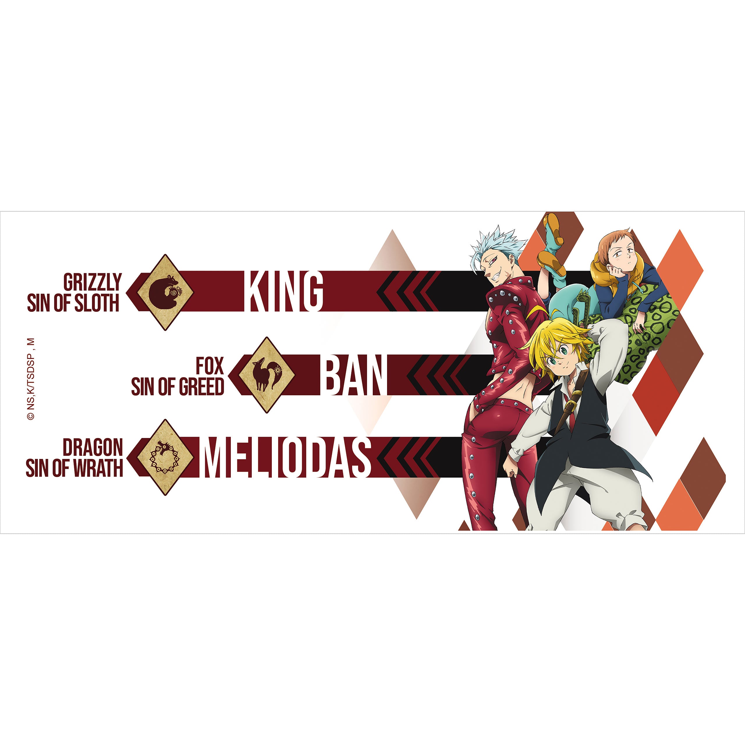 Immagine del prodotto Seven Deadly Sins - Meliodas, Ban & King Tazza