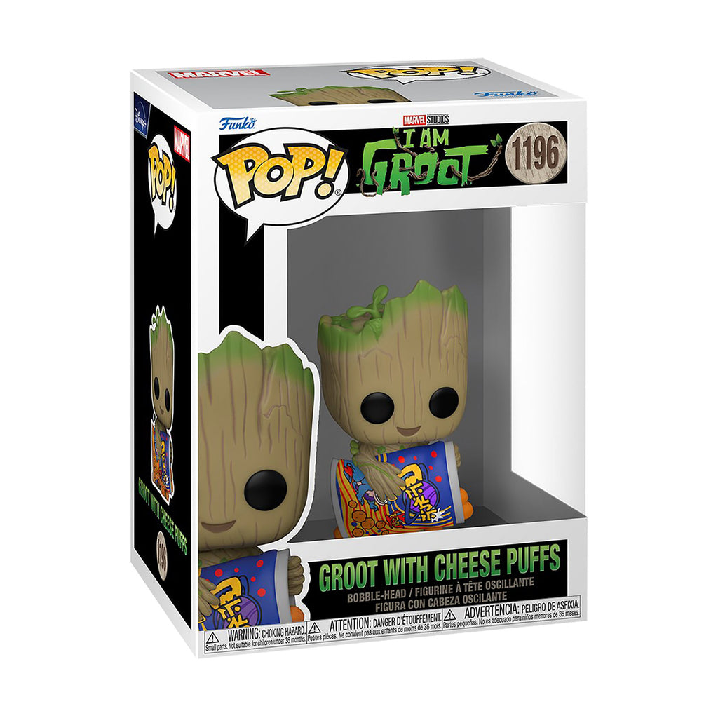 Immagine del prodotto Io sono Groot - Groot con palline di formaggio Figura Funko Pop con testa oscillante
