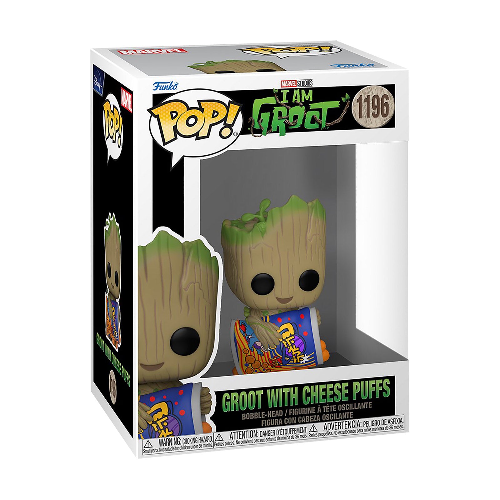 Immagine del prodotto Io sono Groot - Groot con palline di formaggio Figura Funko Pop con testa oscillante