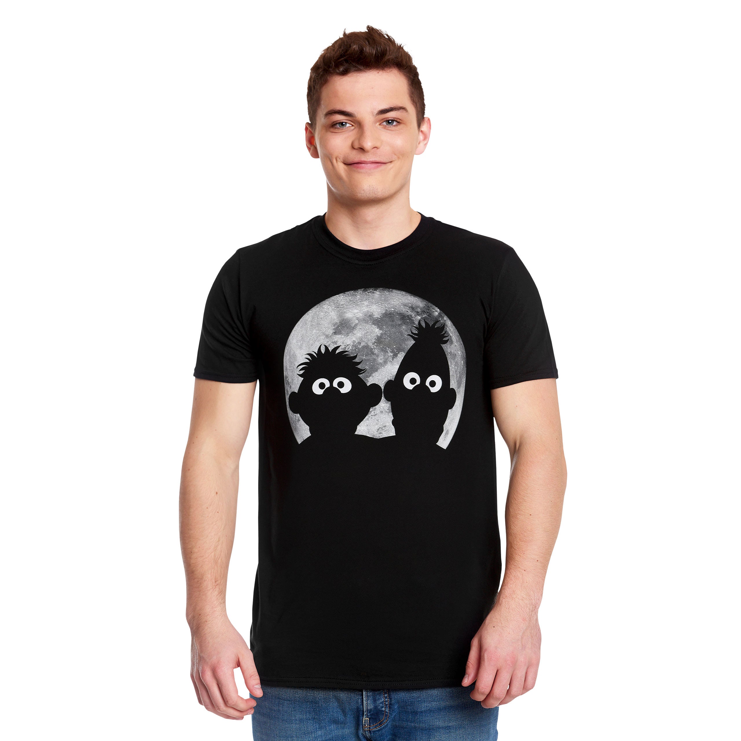 Immagine del prodotto Sesame Street - T-shirt nera Ernie & Bert Moonnight