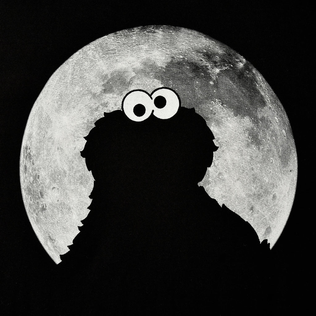 Product image Sesame Street - Cookie Monster Moonnight T-Shirt Black