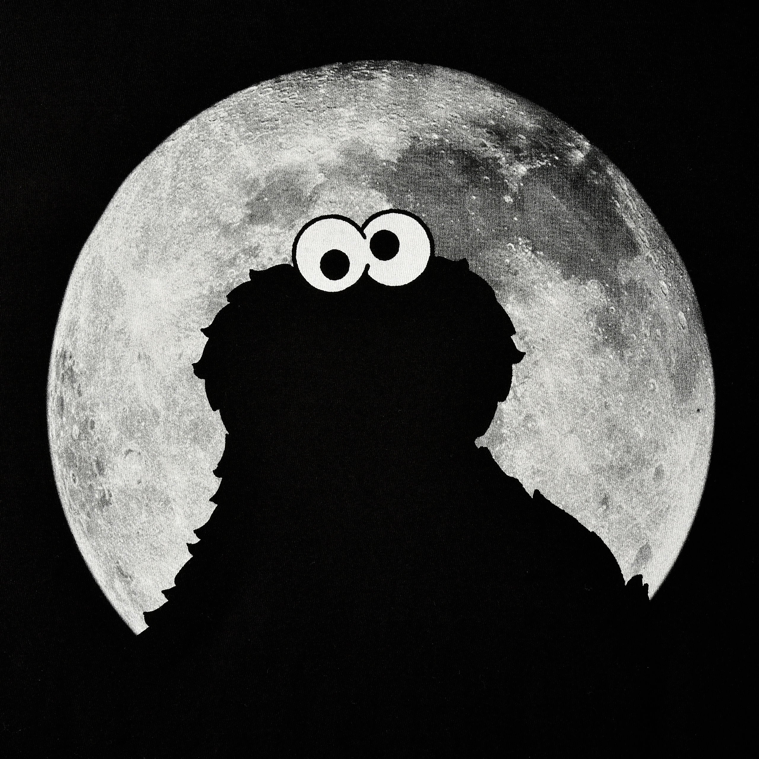 Immagine del prodotto Sesamo Apriti - T-shirt nera Cookie Monster Moonnight