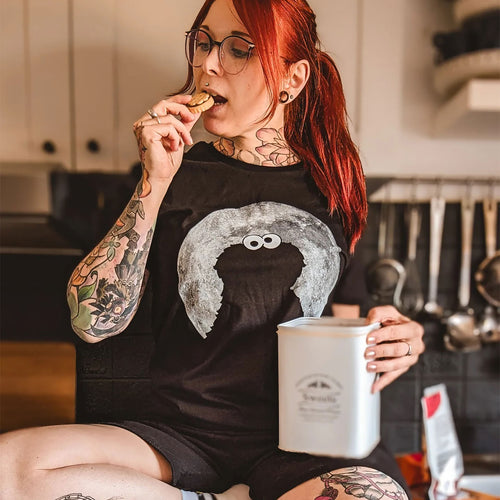 Immagine del prodotto Sesamo Apriti - T-shirt nera Cookie Monster Moonnight