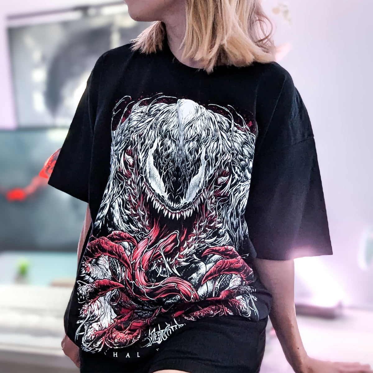 Immagine del prodotto Venom - Maglietta nera, bianca e sangue
