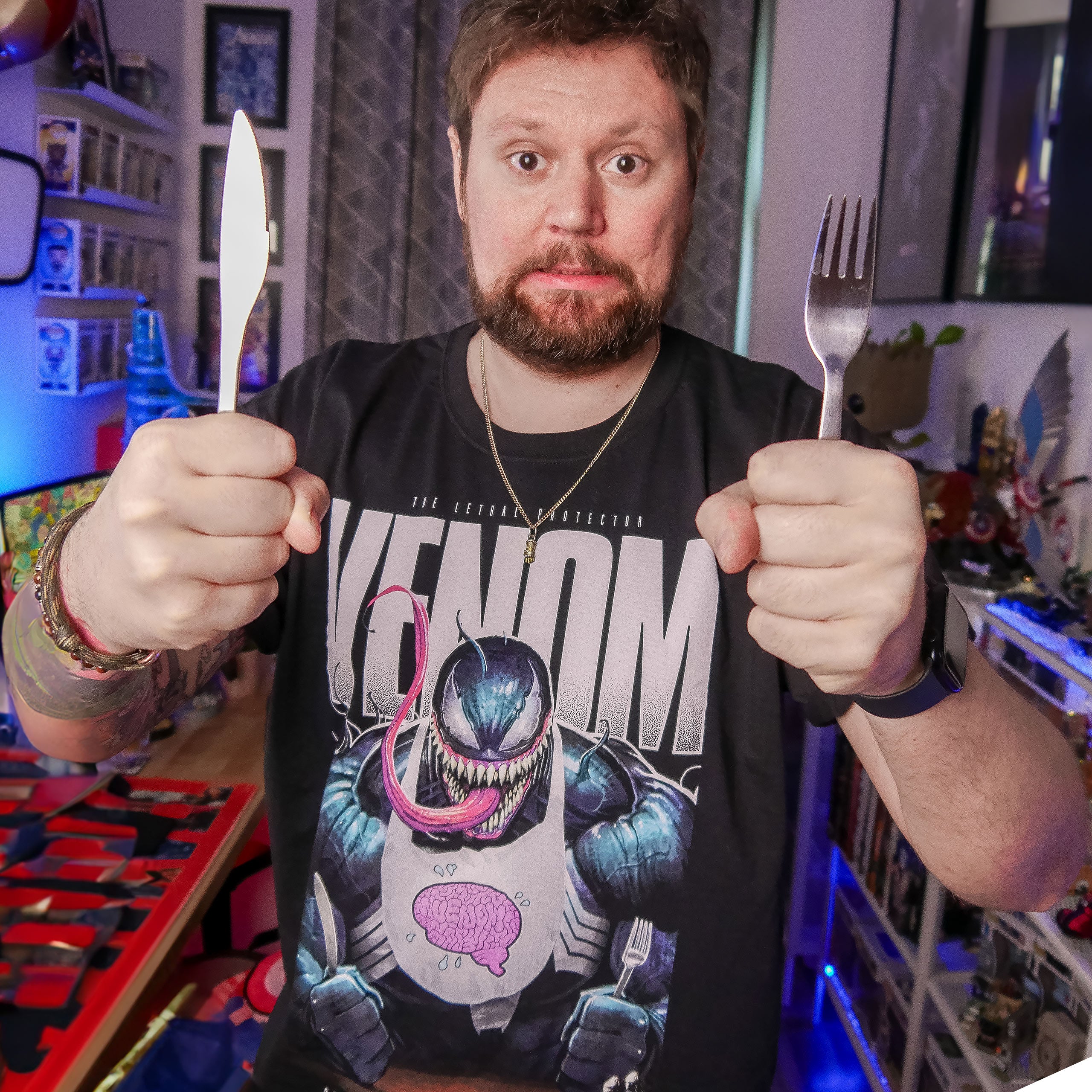 Immagine del prodotto Venom - T-shirt nera 'So Many Snacks'