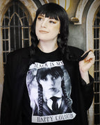 Immagine del prodotto Mercoledì - T-shirt nera 'Il nero è il mio colore felice'
