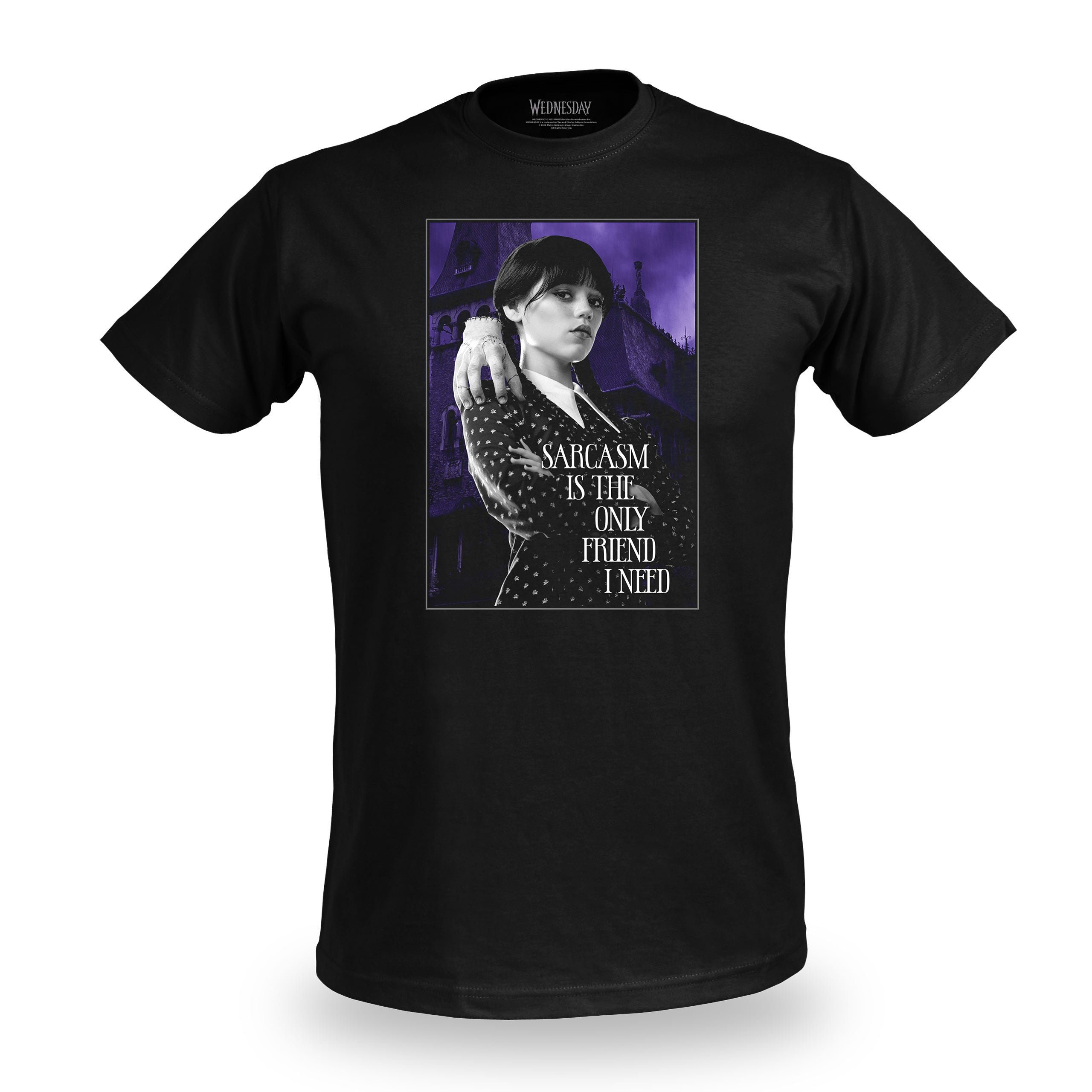 Immagine del prodotto Wednesday - T-shirt di sarcasmo nera