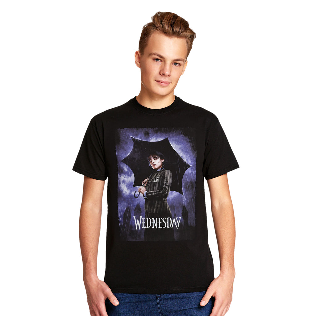 Immagine del prodotto Wednesday - T-shirt teaser poster nero