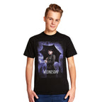 Immagine del prodotto Wednesday - T-shirt teaser poster nero