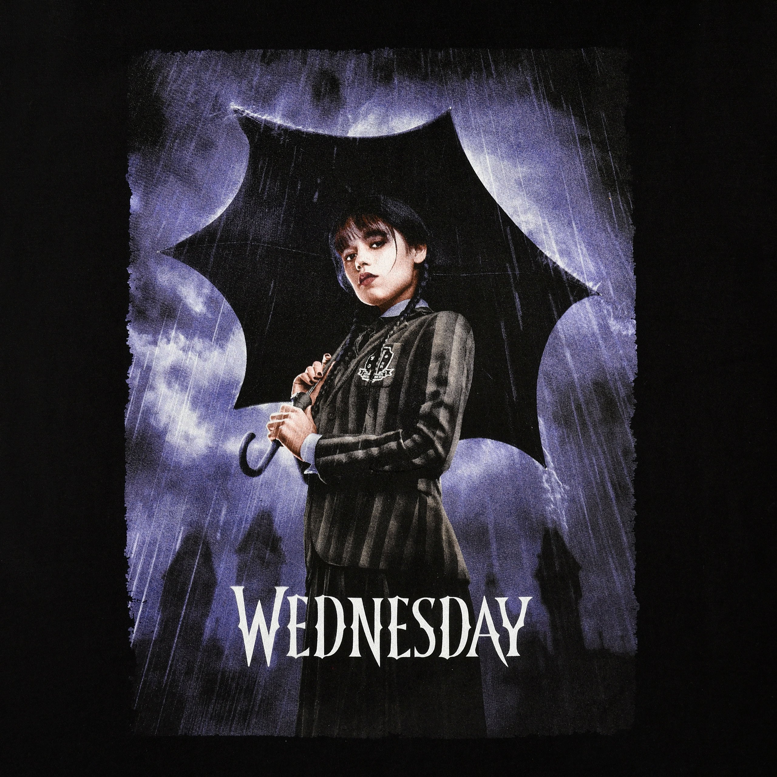 Immagine del prodotto Wednesday - T-shirt teaser poster nero