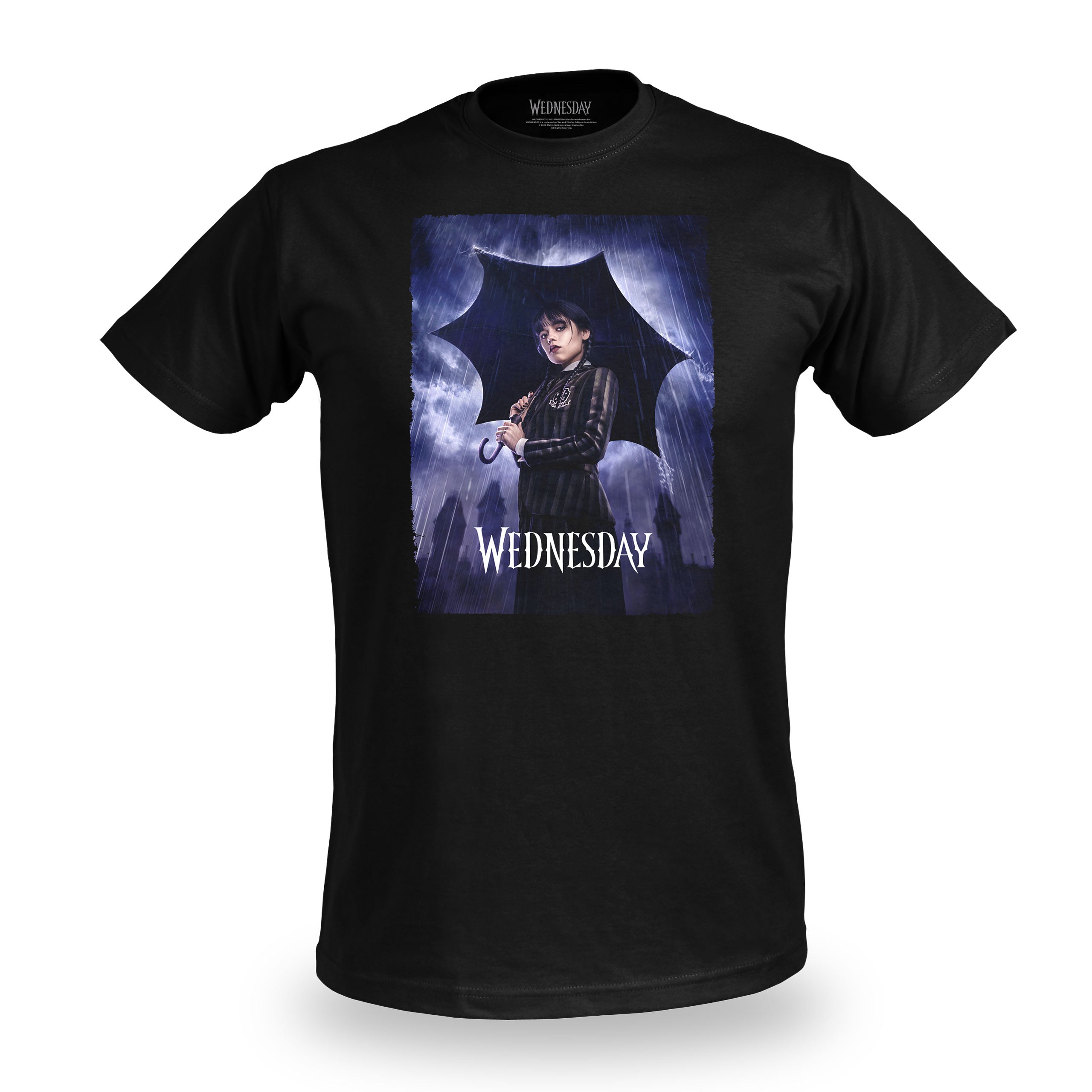 Immagine del prodotto Wednesday - T-shirt teaser poster nero
