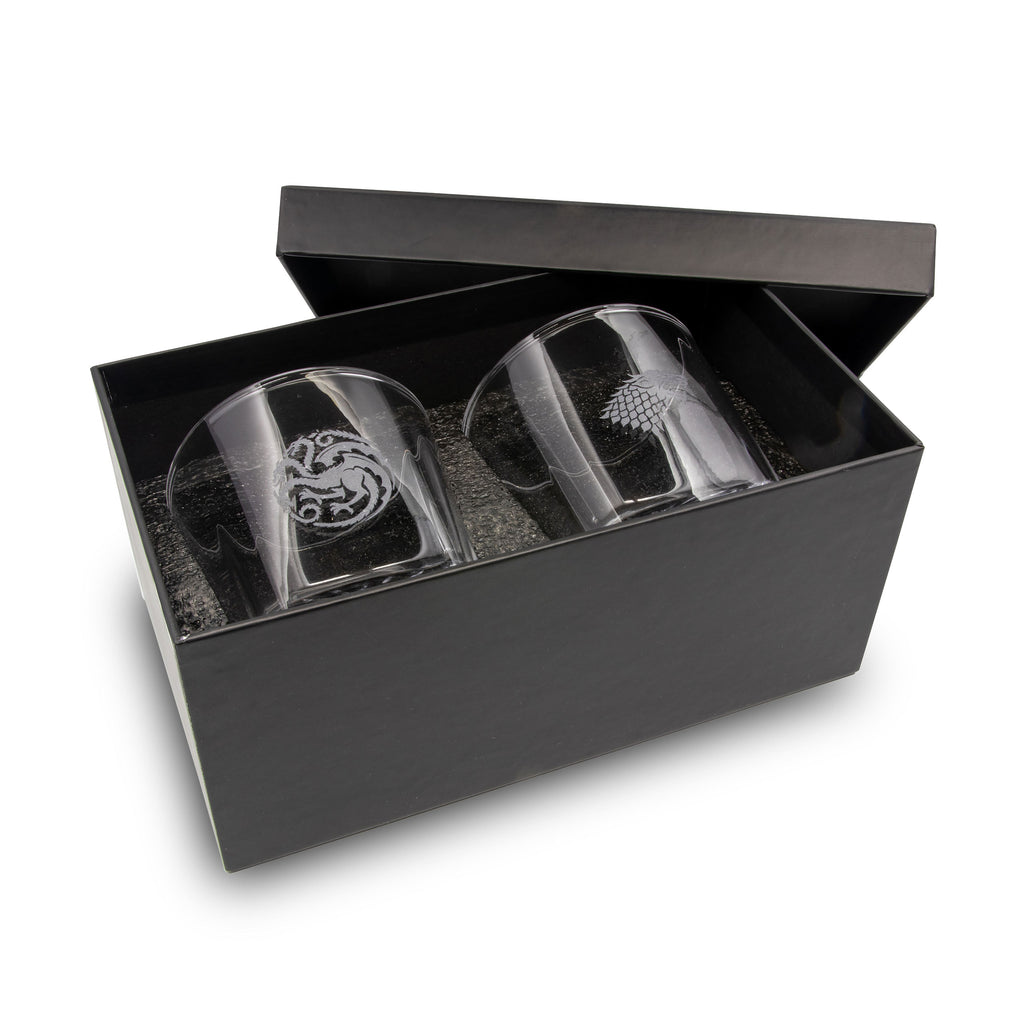 Immagine del prodotto Game of Thrones - Bicchieri con stemmi Targaryen e Stark Set da 2