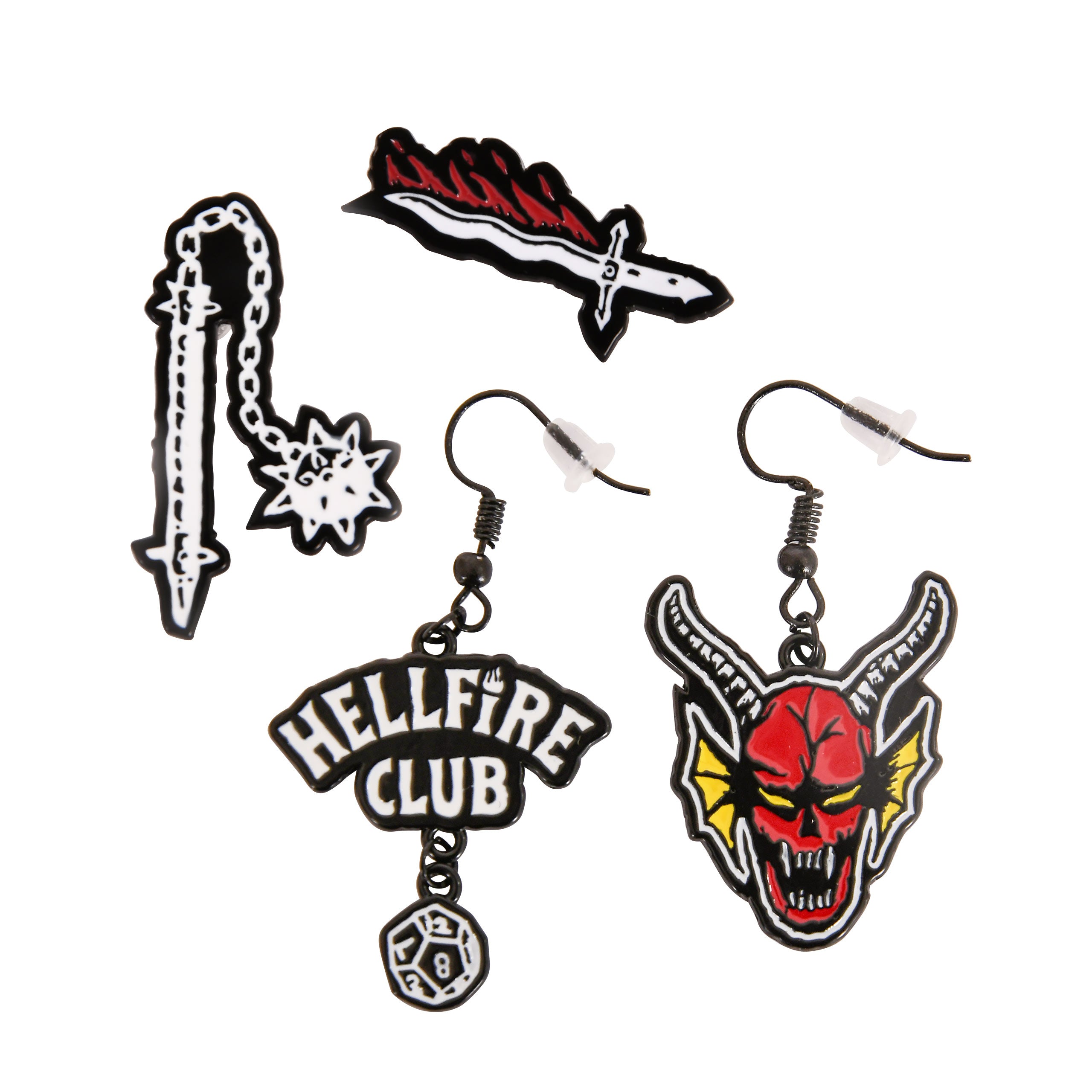 Immagine del prodotto Stranger Things - Hellfire Club Orecchini Set di 3