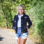 Product image Alice in Wonderland - World Of My Own Denim Jacket Ladies Black
