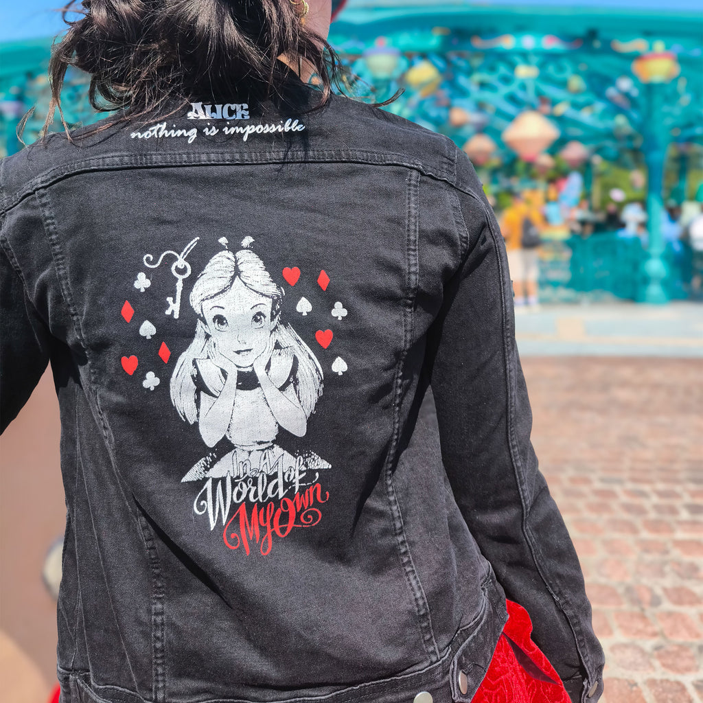 Product image Alice in Wonderland - World Of My Own Denim Jacket Ladies Black
