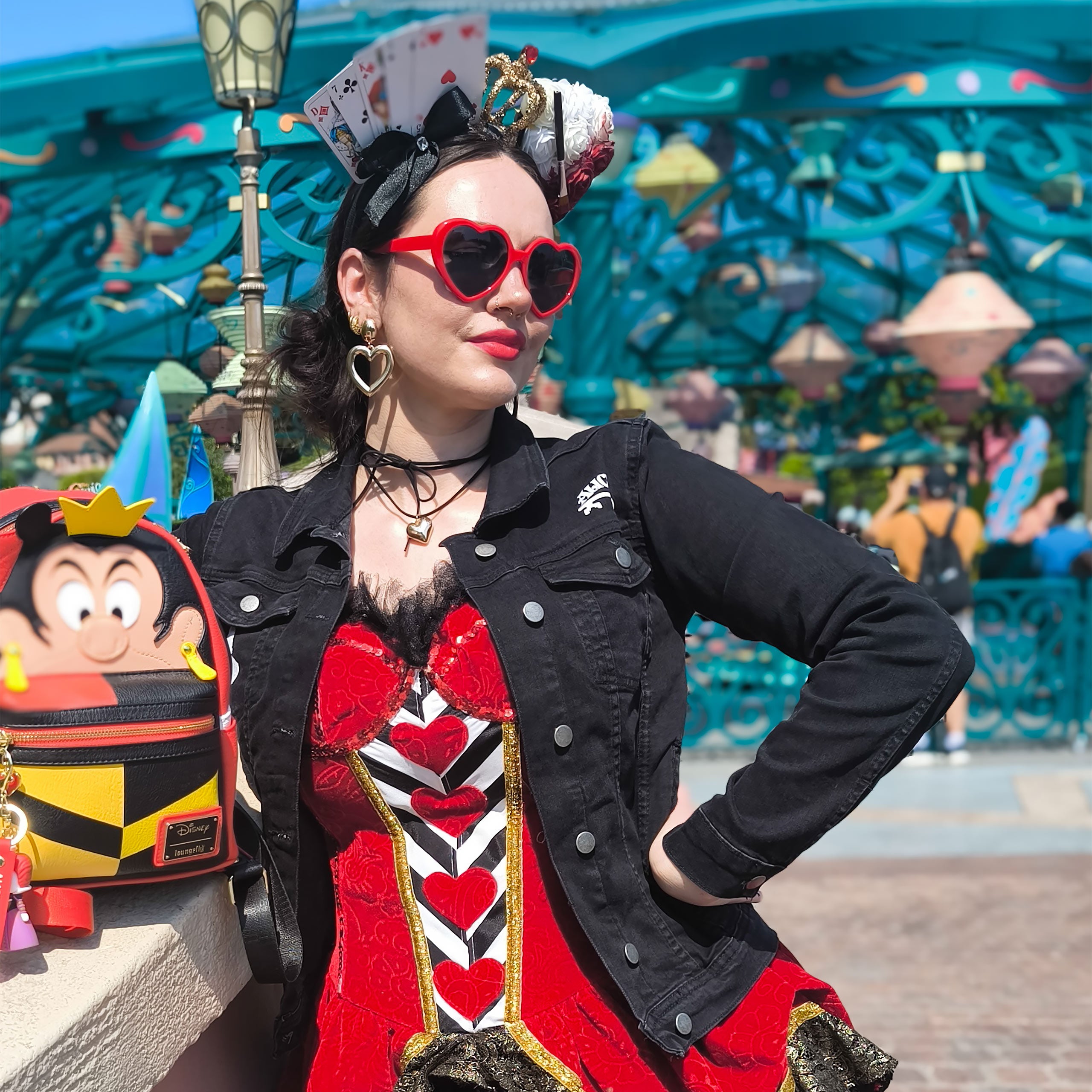 Product image Alice in Wonderland - World Of My Own Denim Jacket Ladies Black