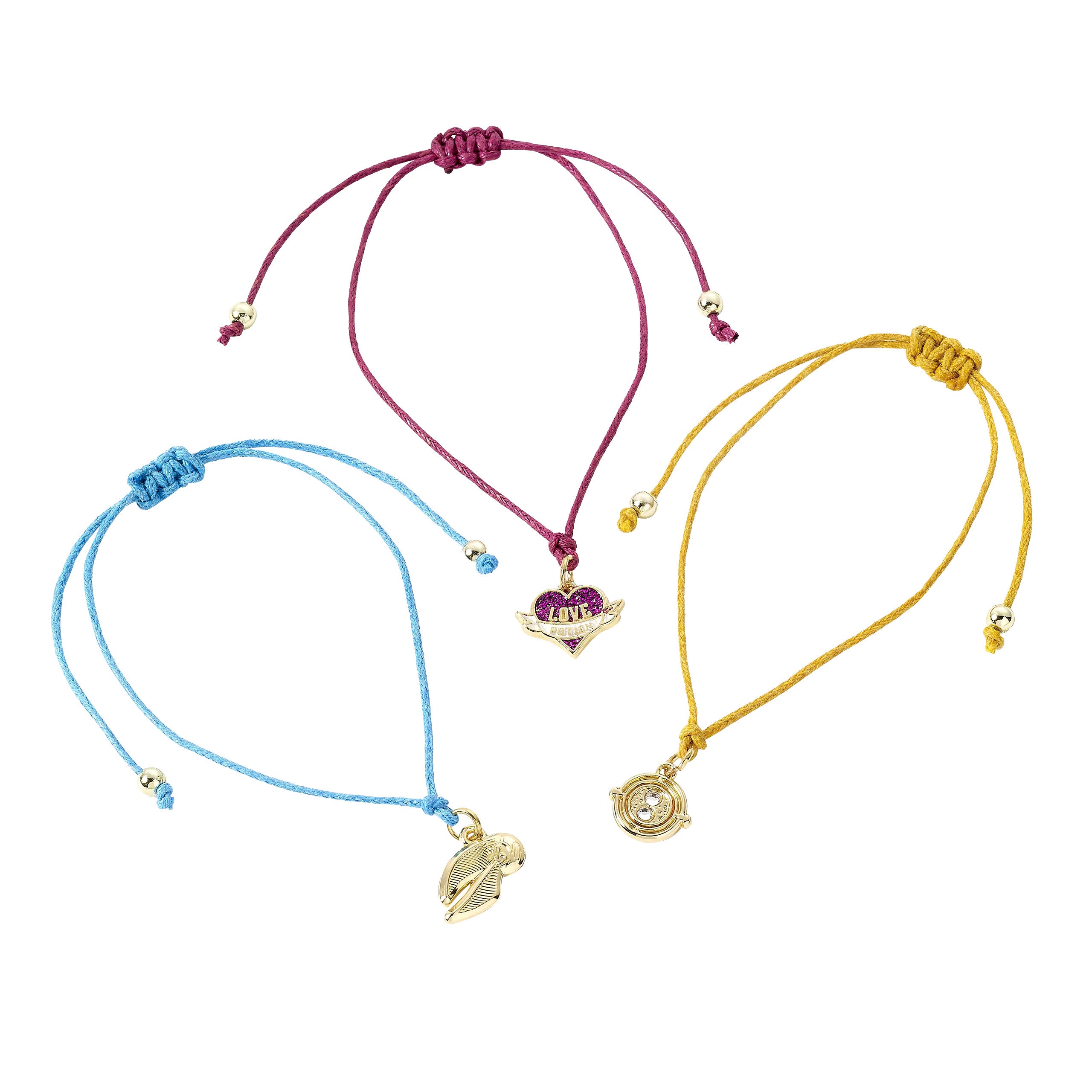 Immagine del prodotto Harry Potter - Set di 3 Braccialetti con Ciondoli