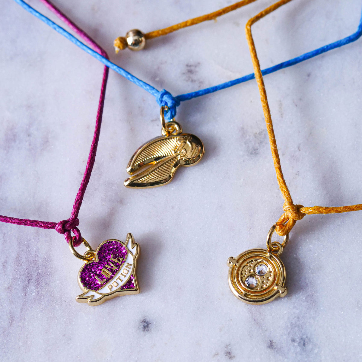 Immagine del prodotto Harry Potter - Set di 3 Braccialetti con Ciondoli
