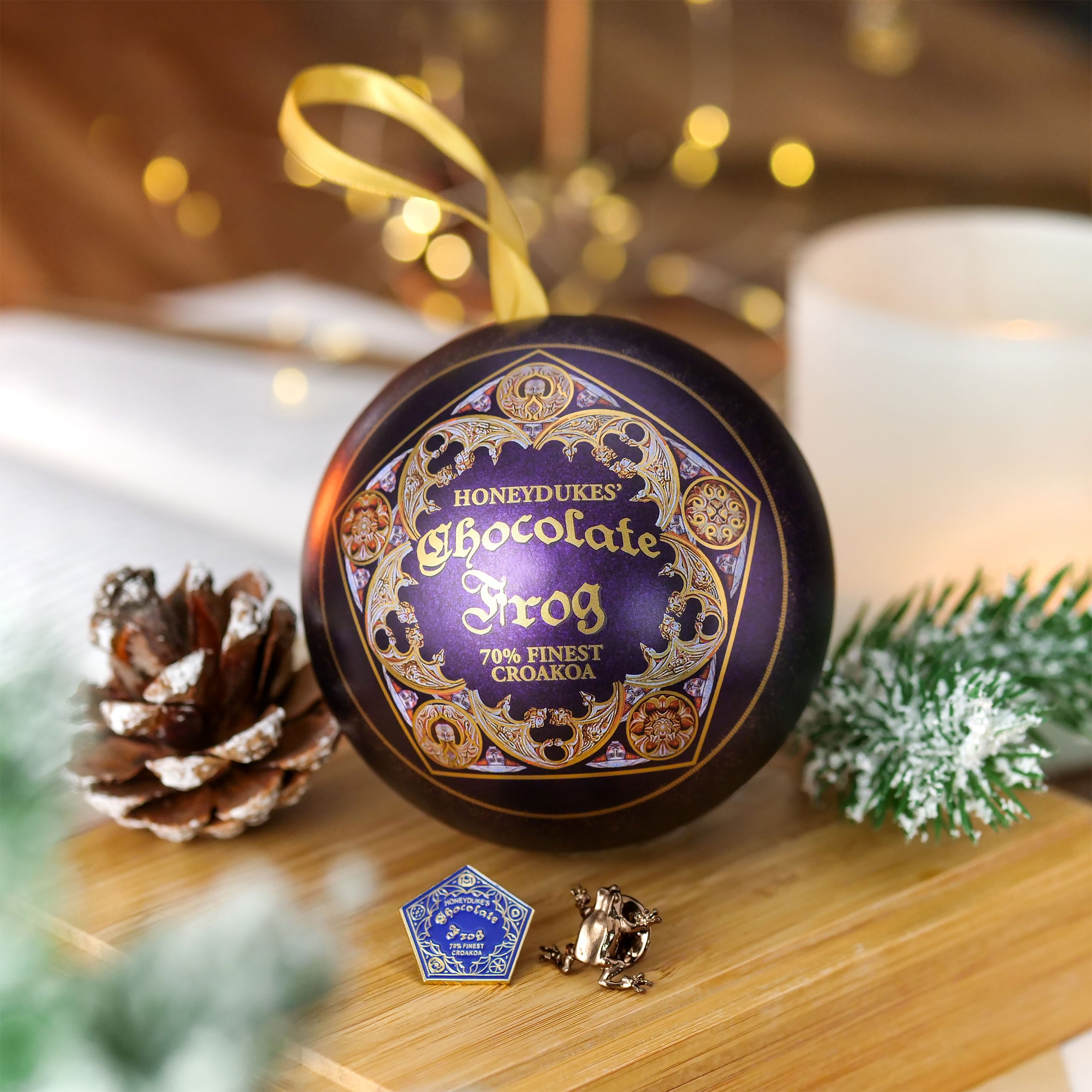 Immagine del prodotto Harry Potter - Pallina di Natale Rana al Cioccolato con Spille