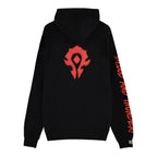 Immagine del prodotto World of Warcraft - Blood & Thunder Felpa con cappuccio nera con logo dell'Orda