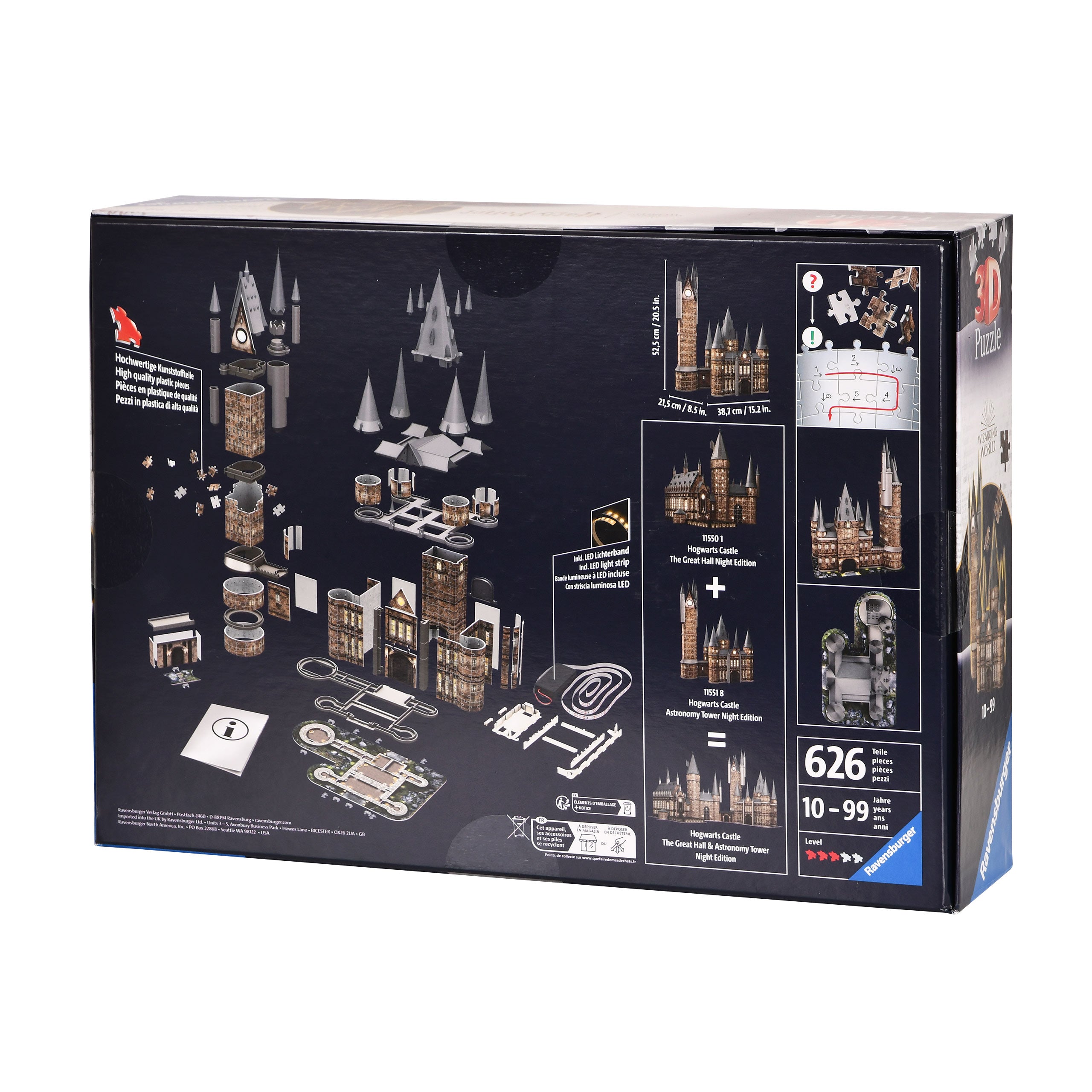 Product image Hogwarts Castle Astronomy Tower 3D Puzzle with Lighting - Harry Potter
