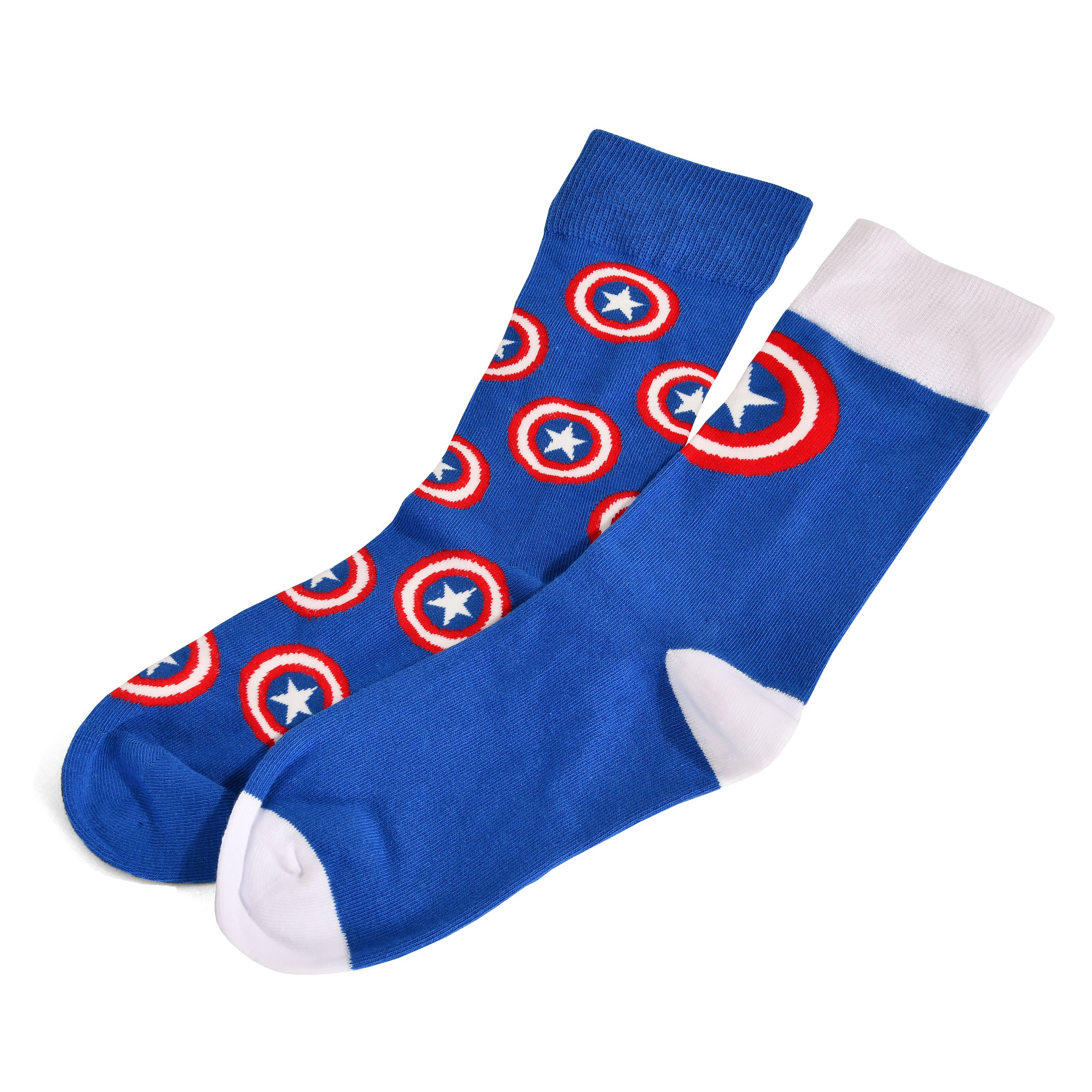 Immagine del prodotto Captain America - Set di 2 calzini con logo Shield blu