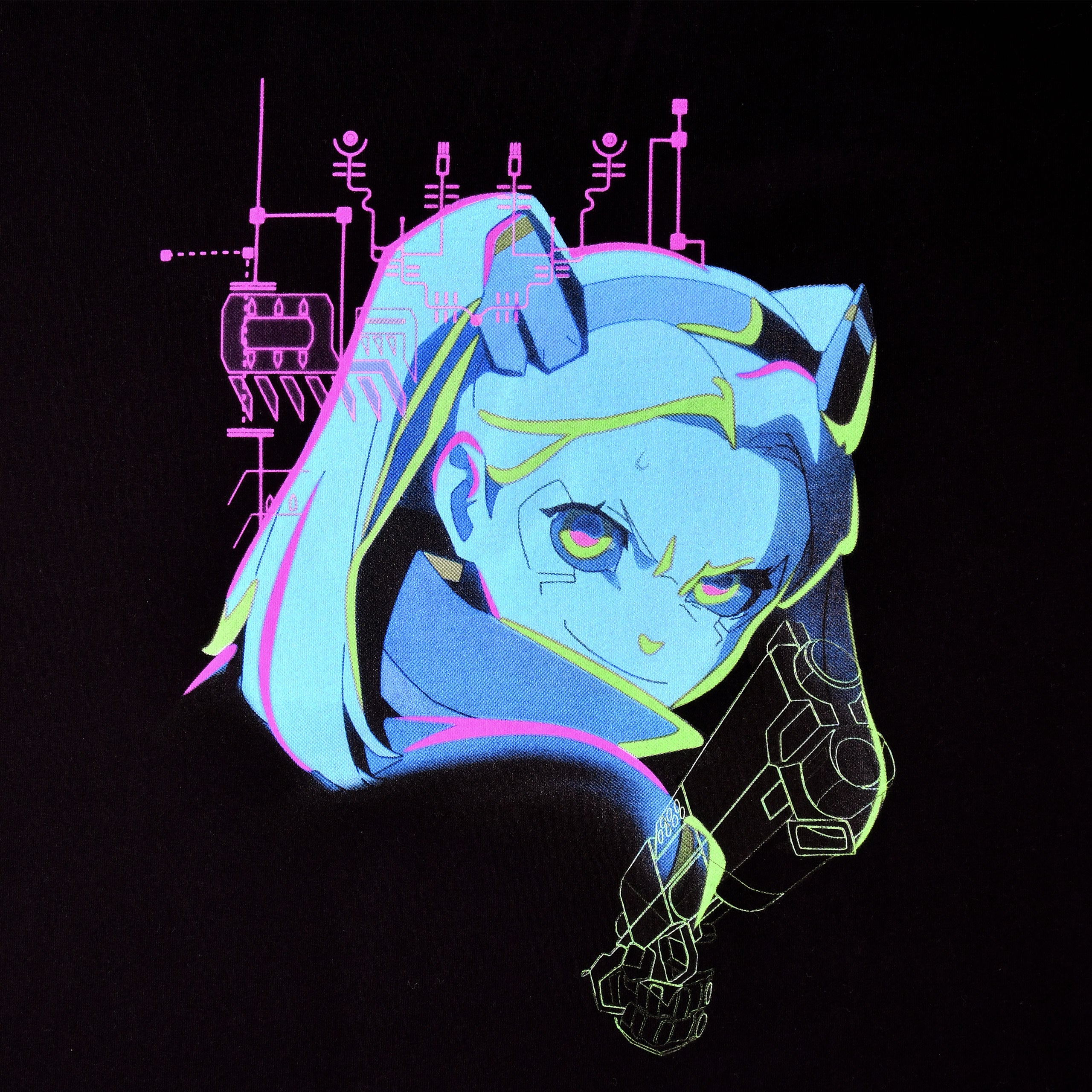 Immagine del prodotto Cyberpunk Edgerunners - T-shirt nera Rebecca Neon