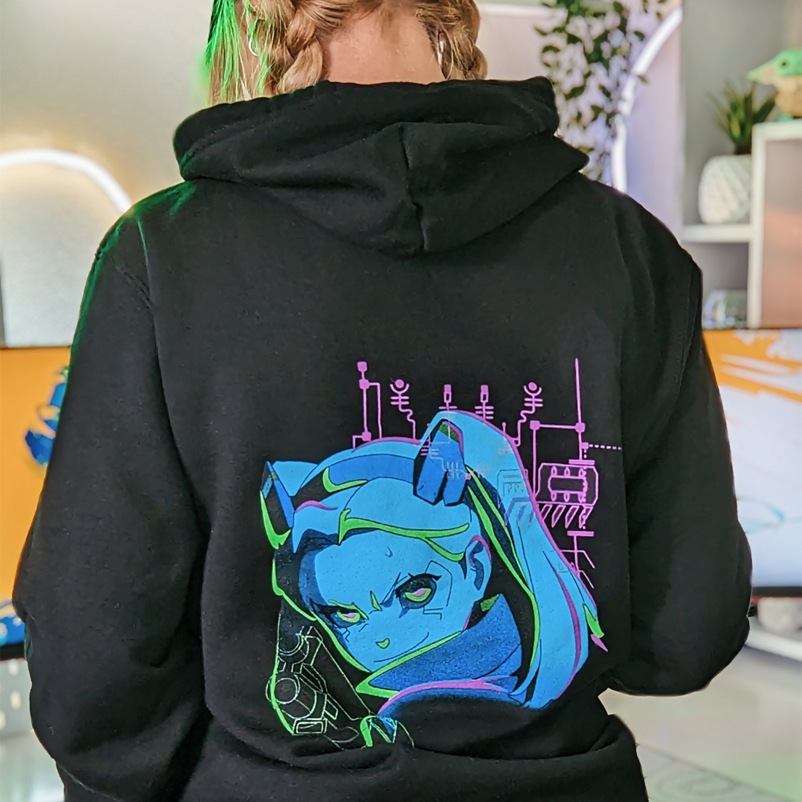 Product image Cyberpunk Edgerunners - Rebecca Neon Hoodie Black