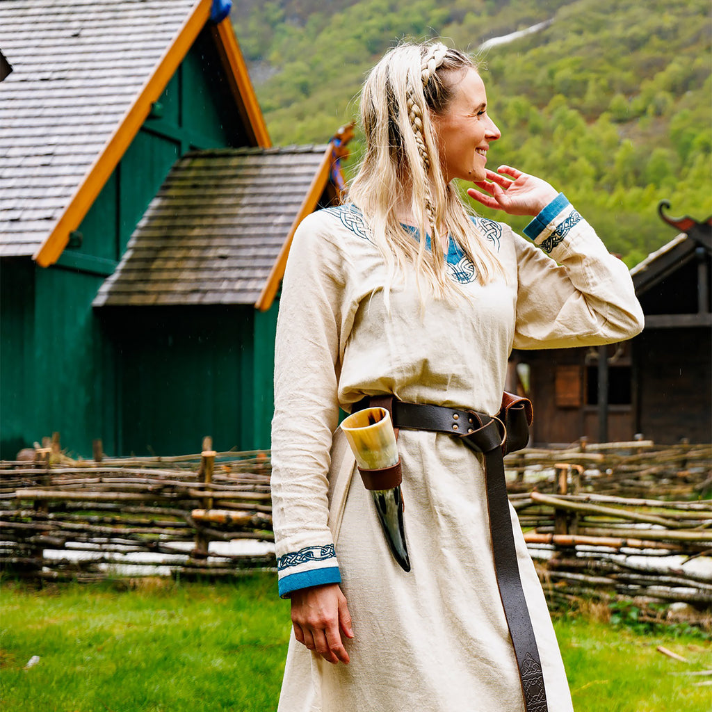 Immagine del prodotto Abito vichingo Lagertha beige-blu