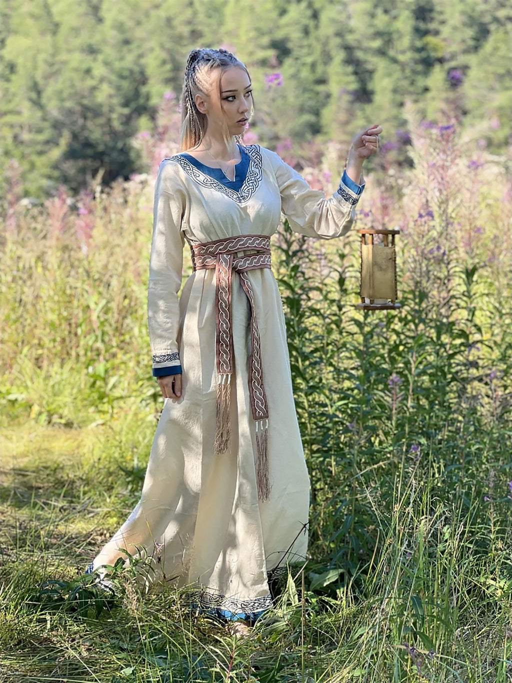 Immagine del prodotto Abito vichingo Lagertha beige-blu