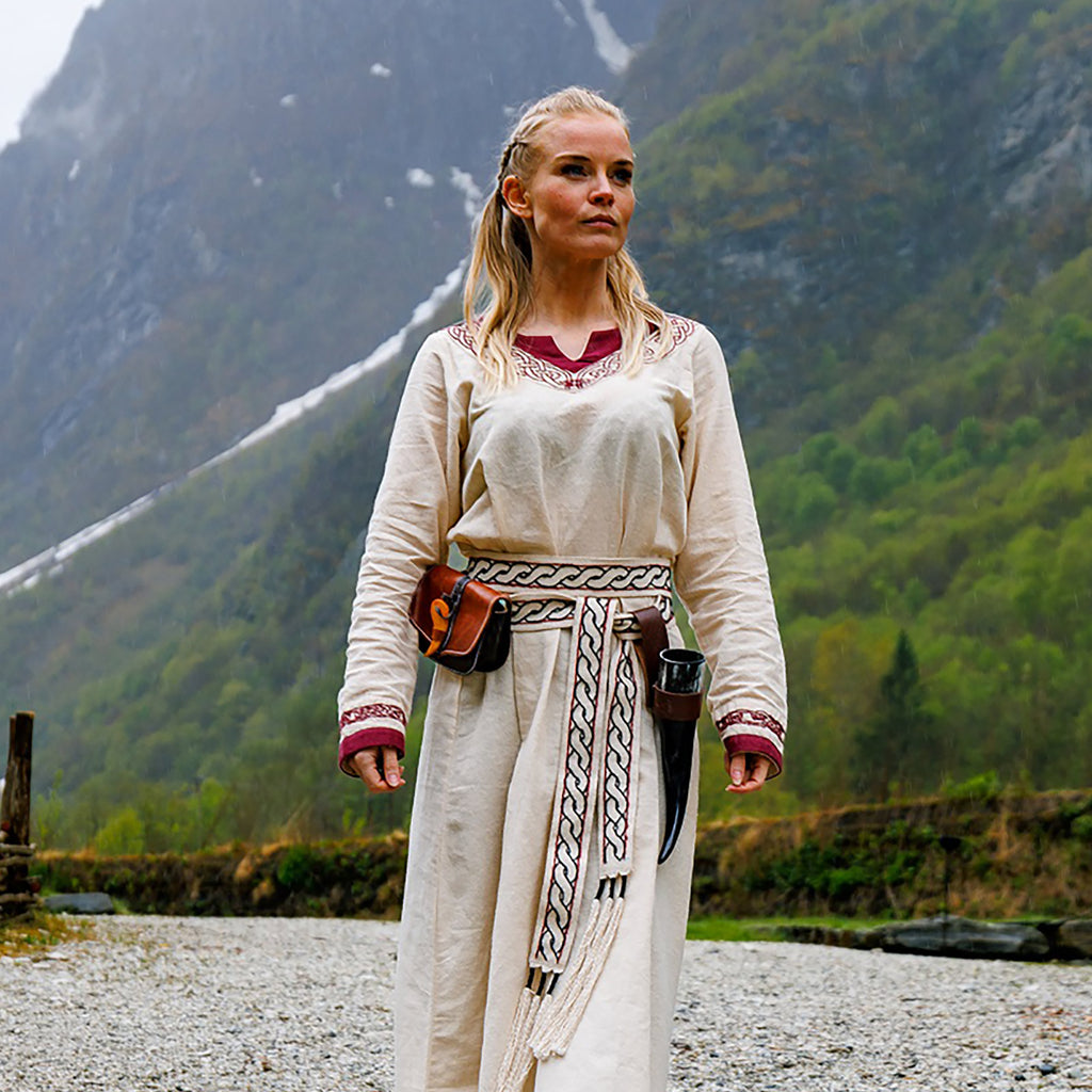 Immagine del prodotto Abito vichingo Lagertha beige-rosso
