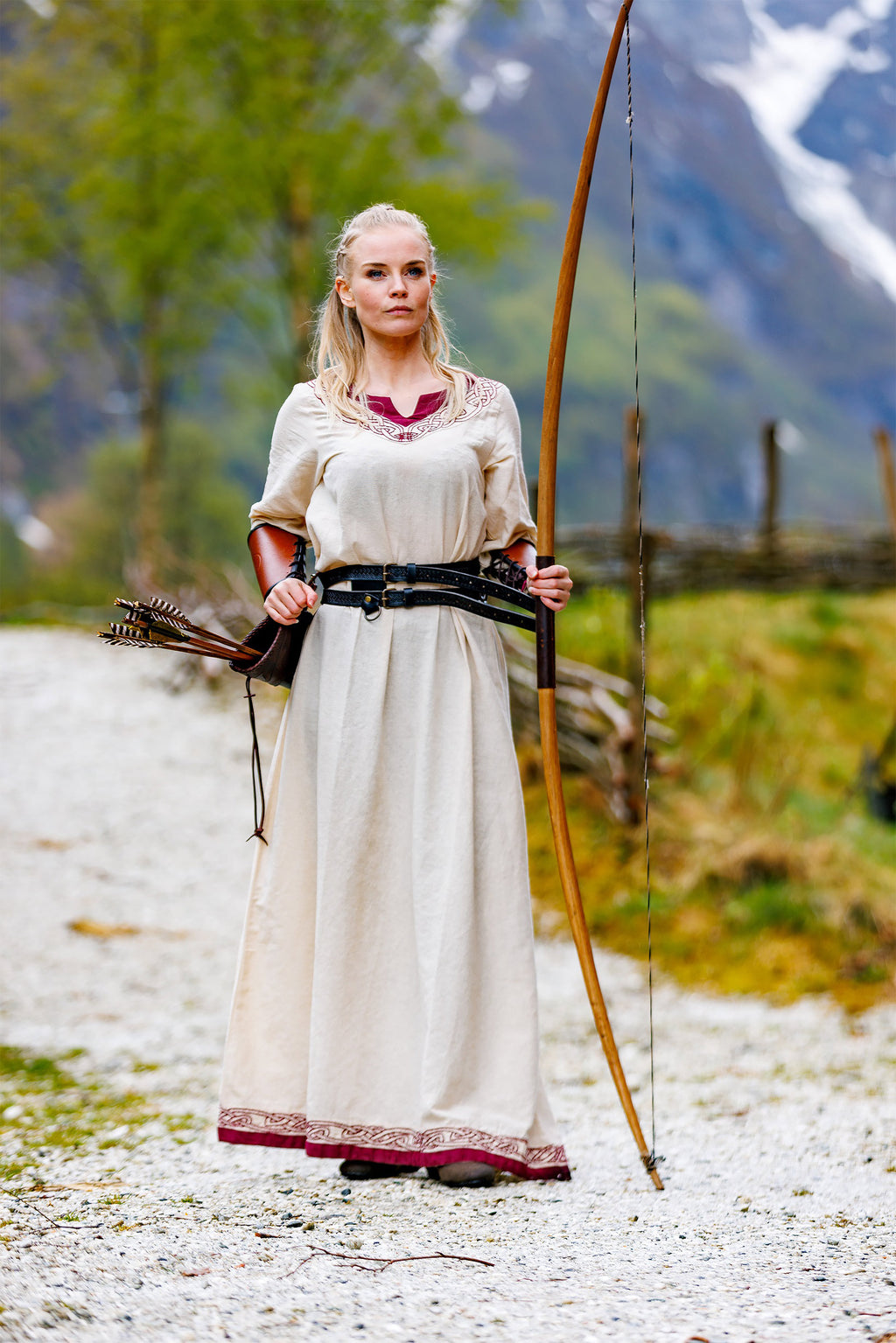 Immagine del prodotto Abito vichingo Lagertha beige-rosso