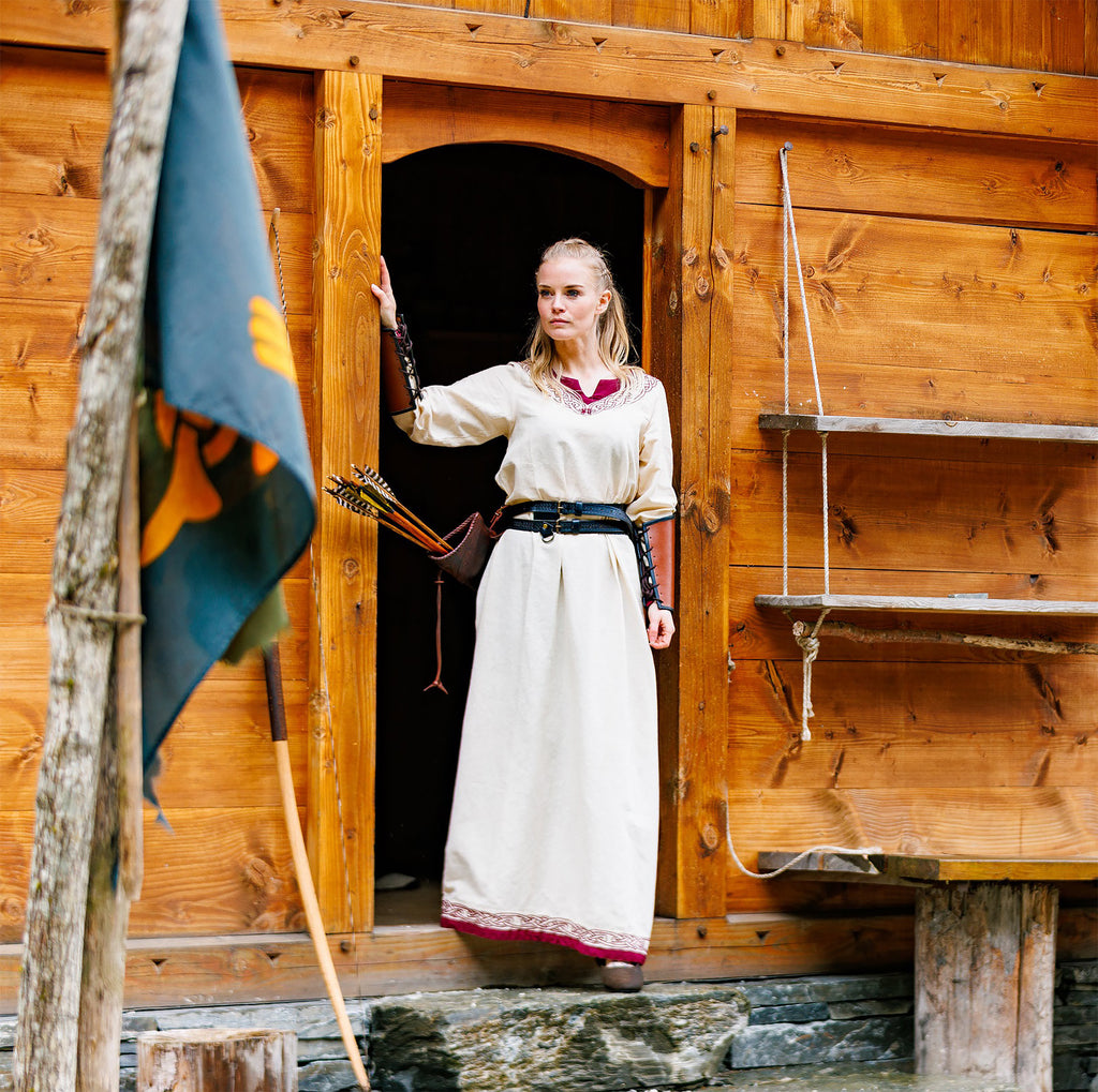 Immagine del prodotto Abito vichingo Lagertha beige-rosso