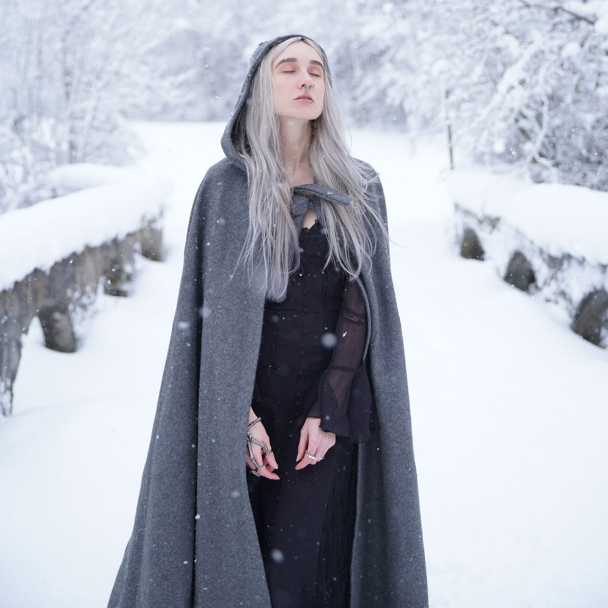 Immagine del prodotto Mantello medievale Elinor grigio
