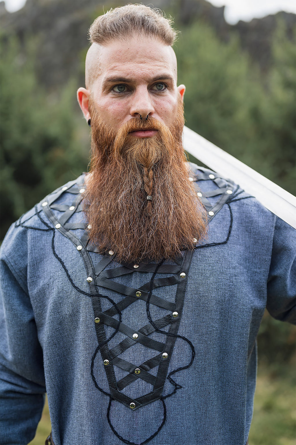 Product image Medieval tunic Erik blue-gray