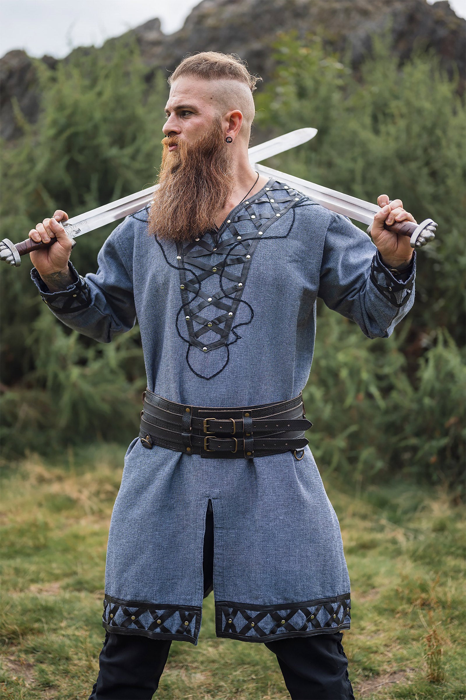 Product image Medieval tunic Erik blue-gray