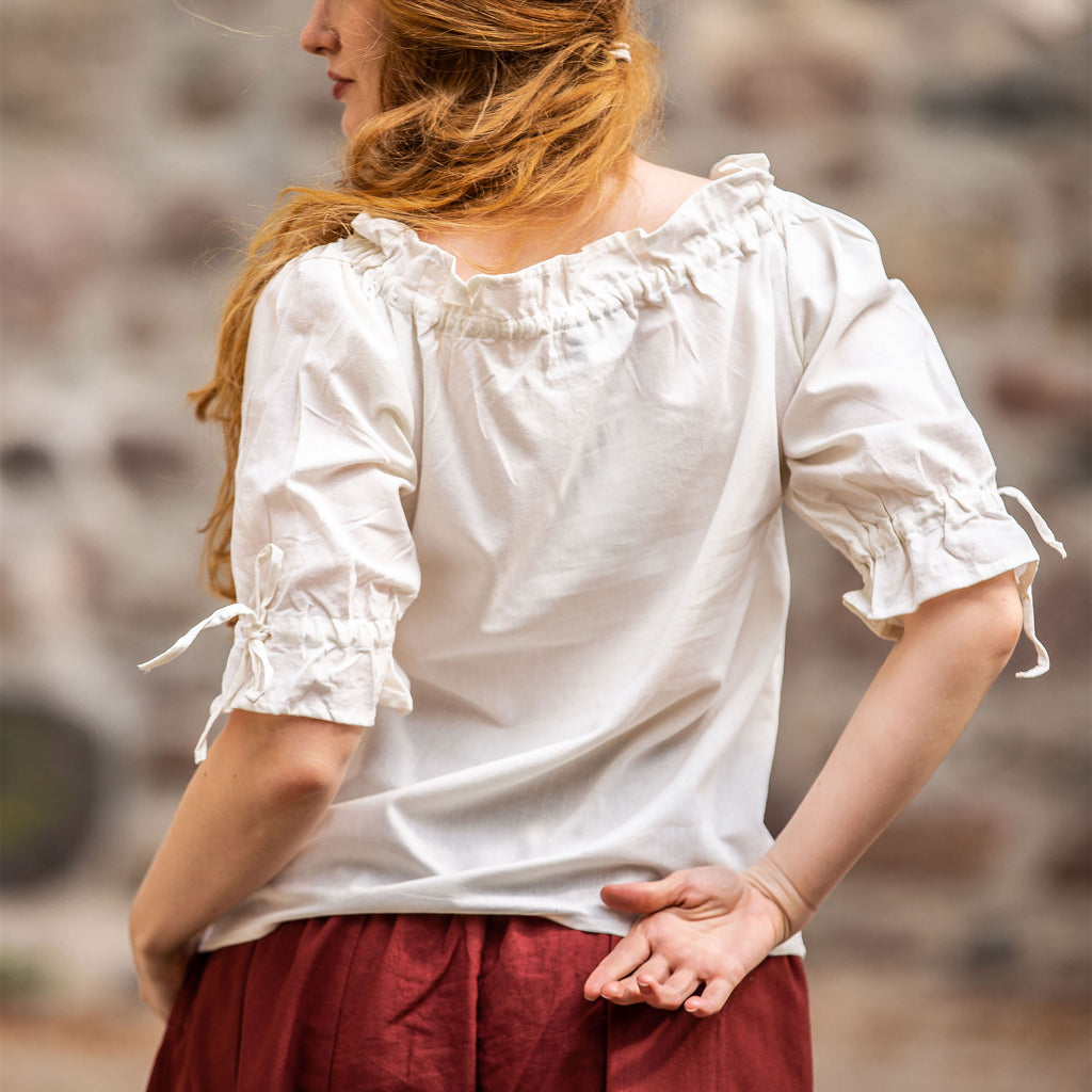 Immagine del prodotto Blusa medievale a maniche corte Vera Beige