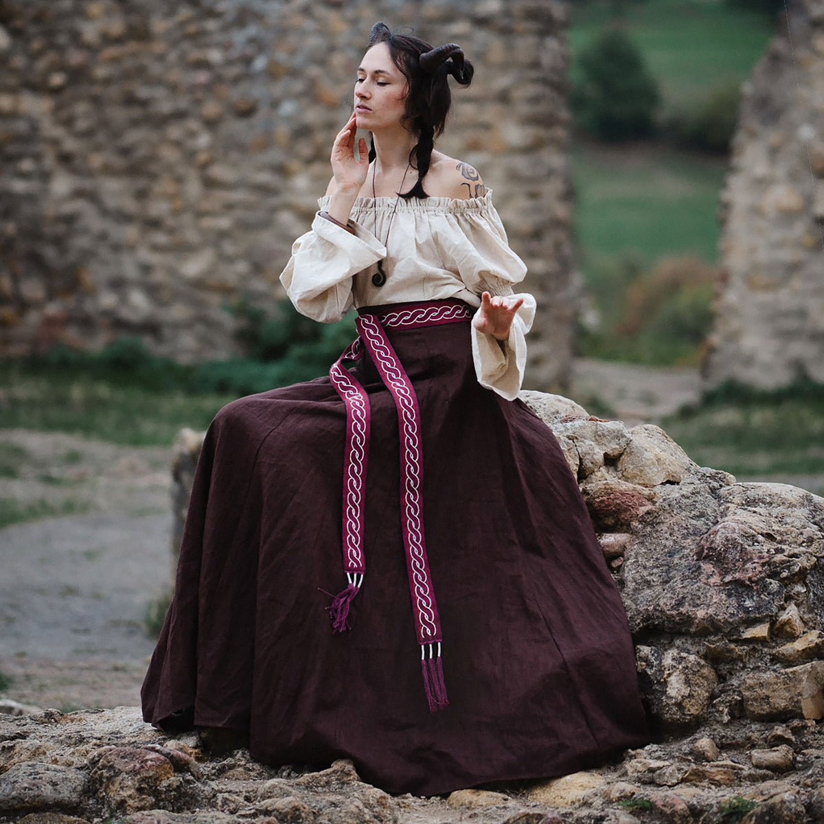 Immagine del prodotto Cintura medievale Elina rossa