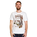Immagine del prodotto T-shirt bianca di Grogu e Mandaloriano - Star Wars The Mandalorian
