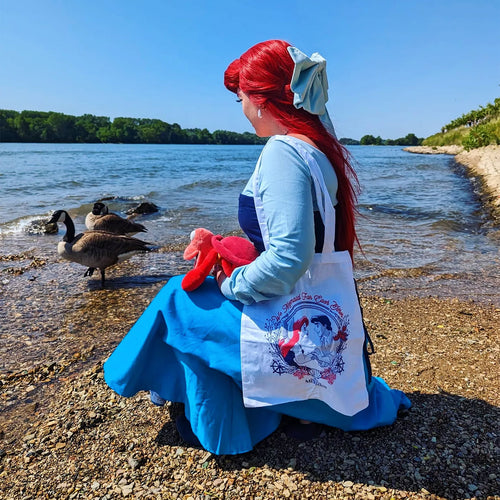 Immagine del prodotto Ariel - We Mermaid for Each Other Borsa di juta bianca