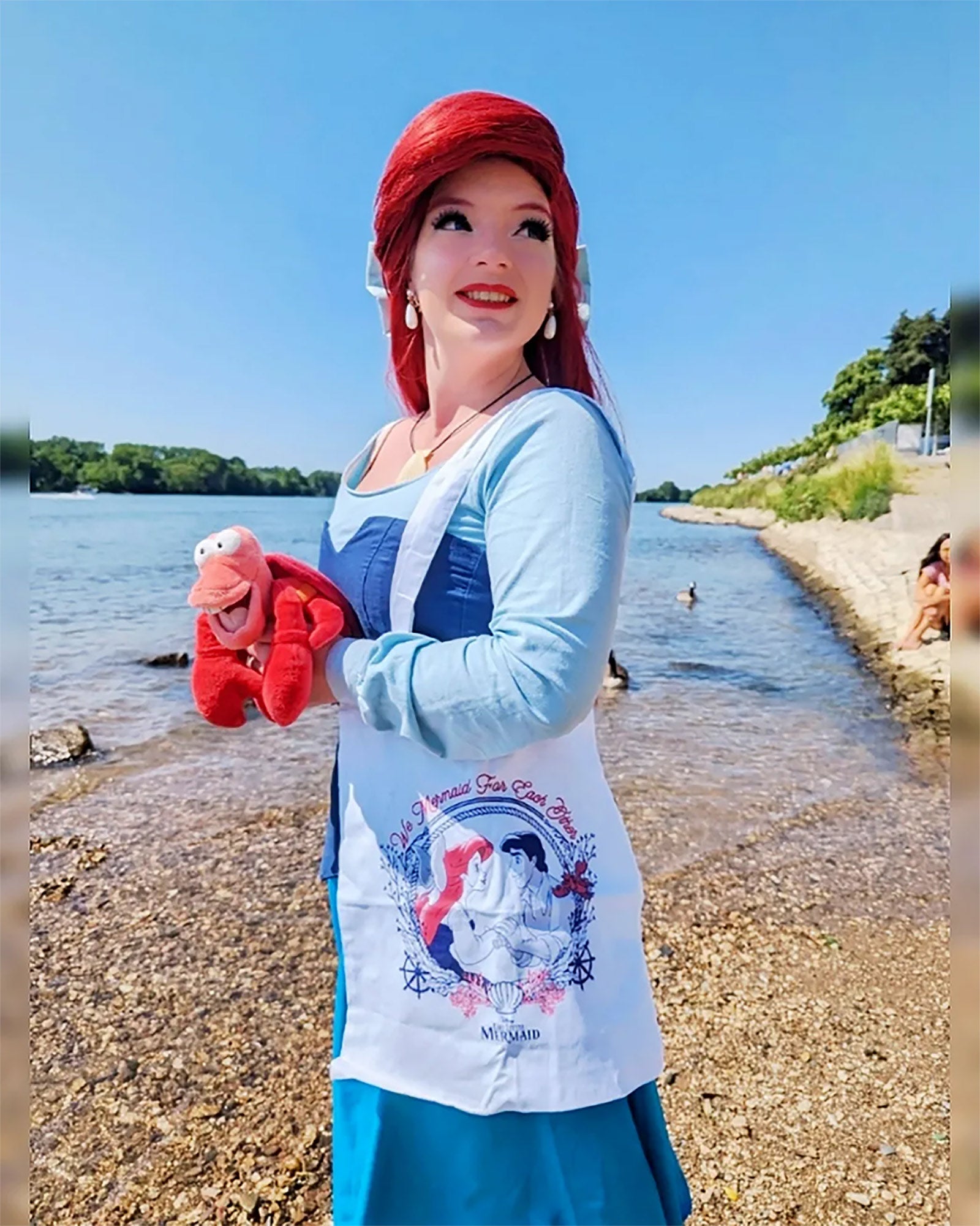 Immagine del prodotto Ariel - We Mermaid for Each Other Borsa di juta bianca