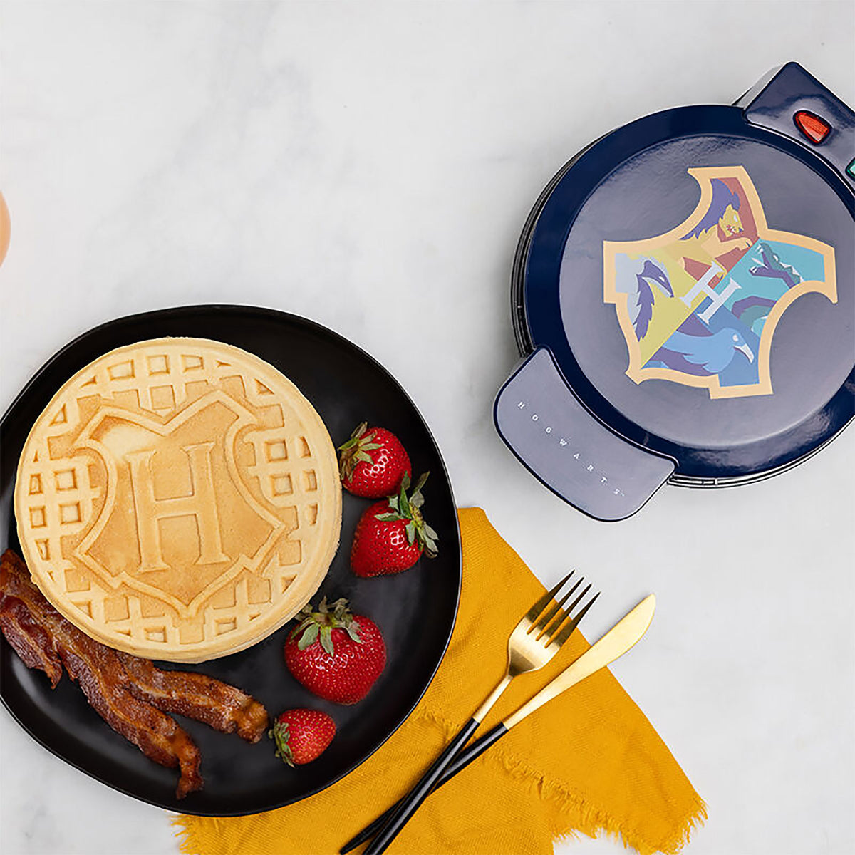 Immagine del prodotto Harry Potter - Piastra per waffle con stemma di Hogwarts