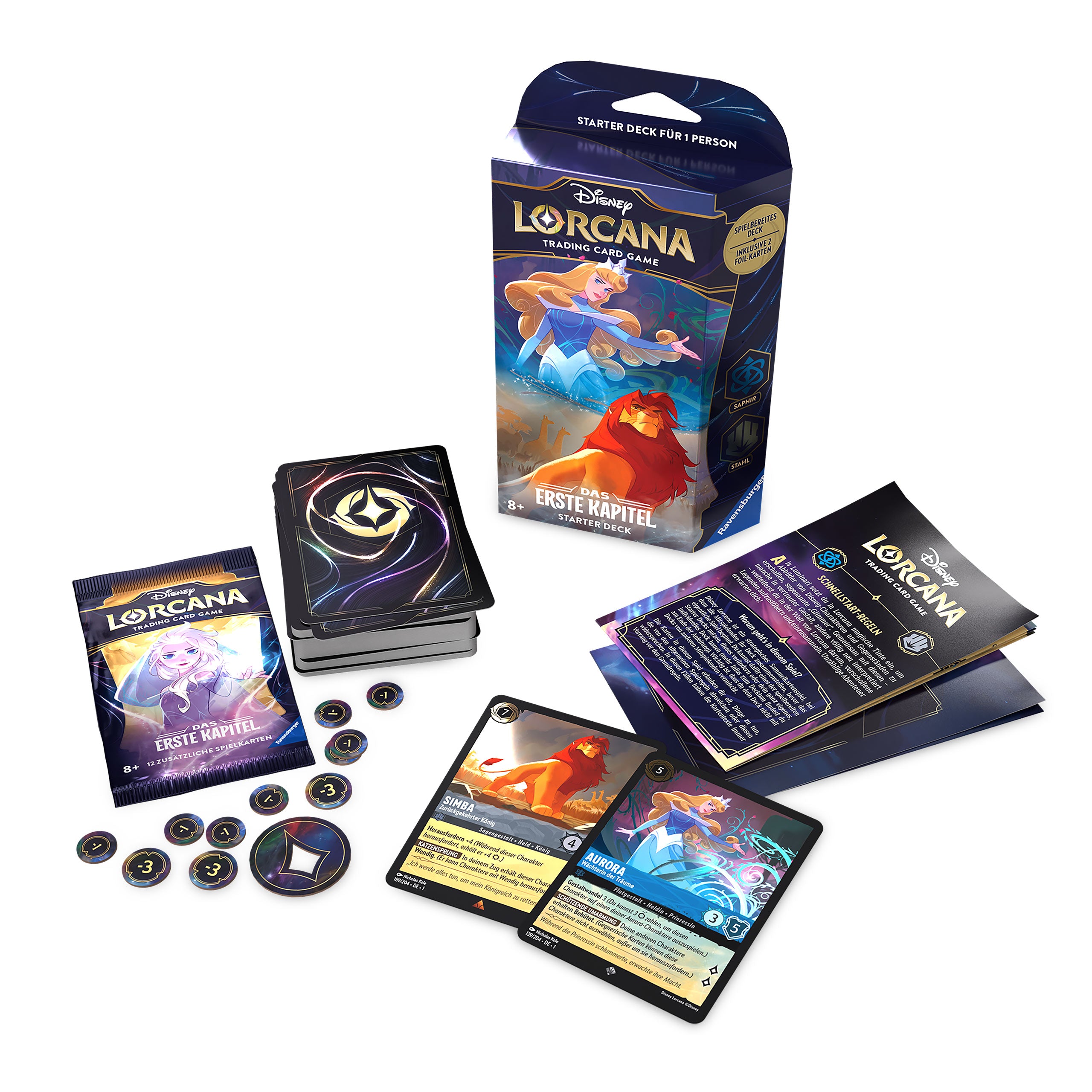 Immagine del prodotto Disney Lorcana Zaffiro e Acciaio Starter Set - Il Primo Capitolo Trading Card Game