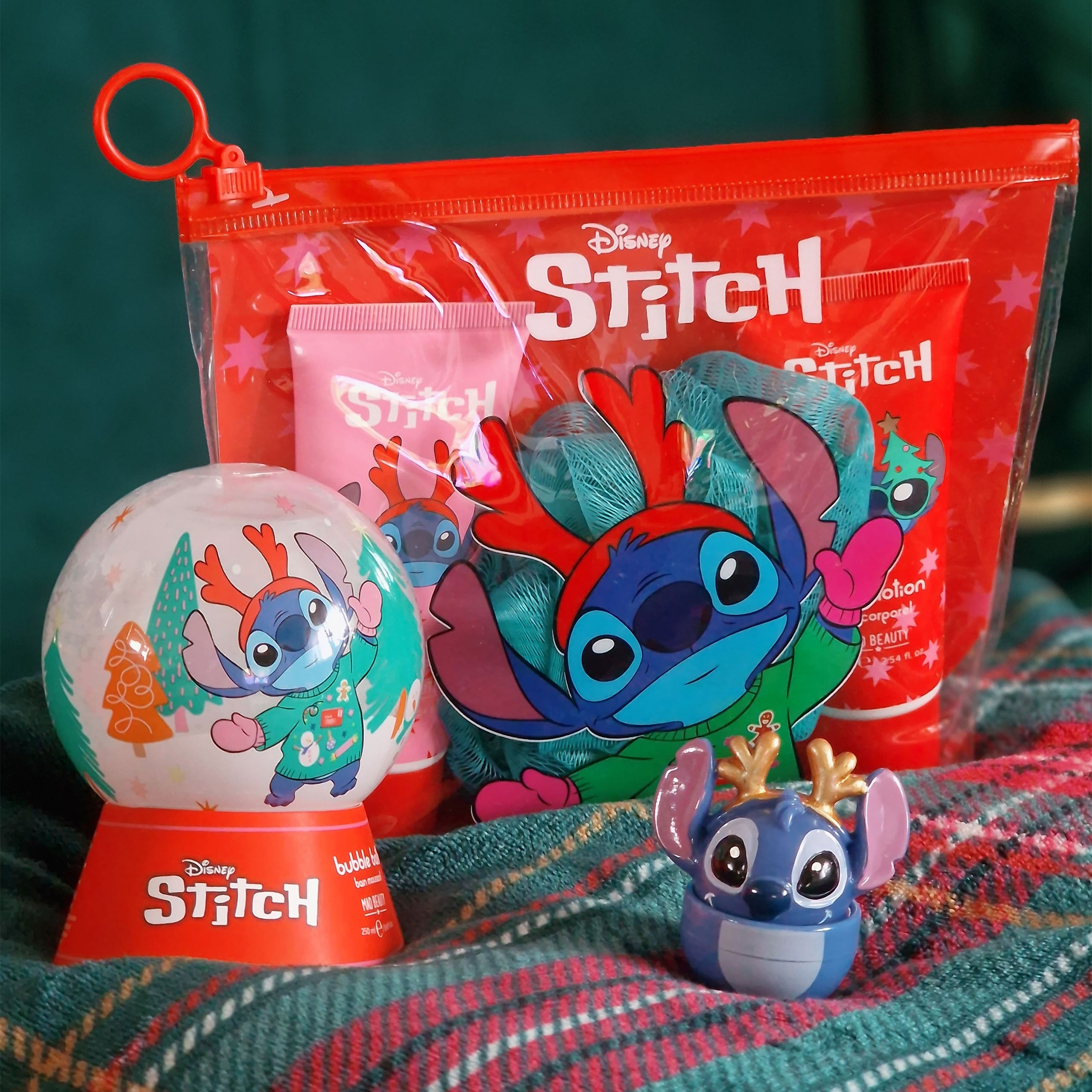 Immagine del prodotto Lilo & Stitch - Bagno schiuma Natalizio in globo di neve