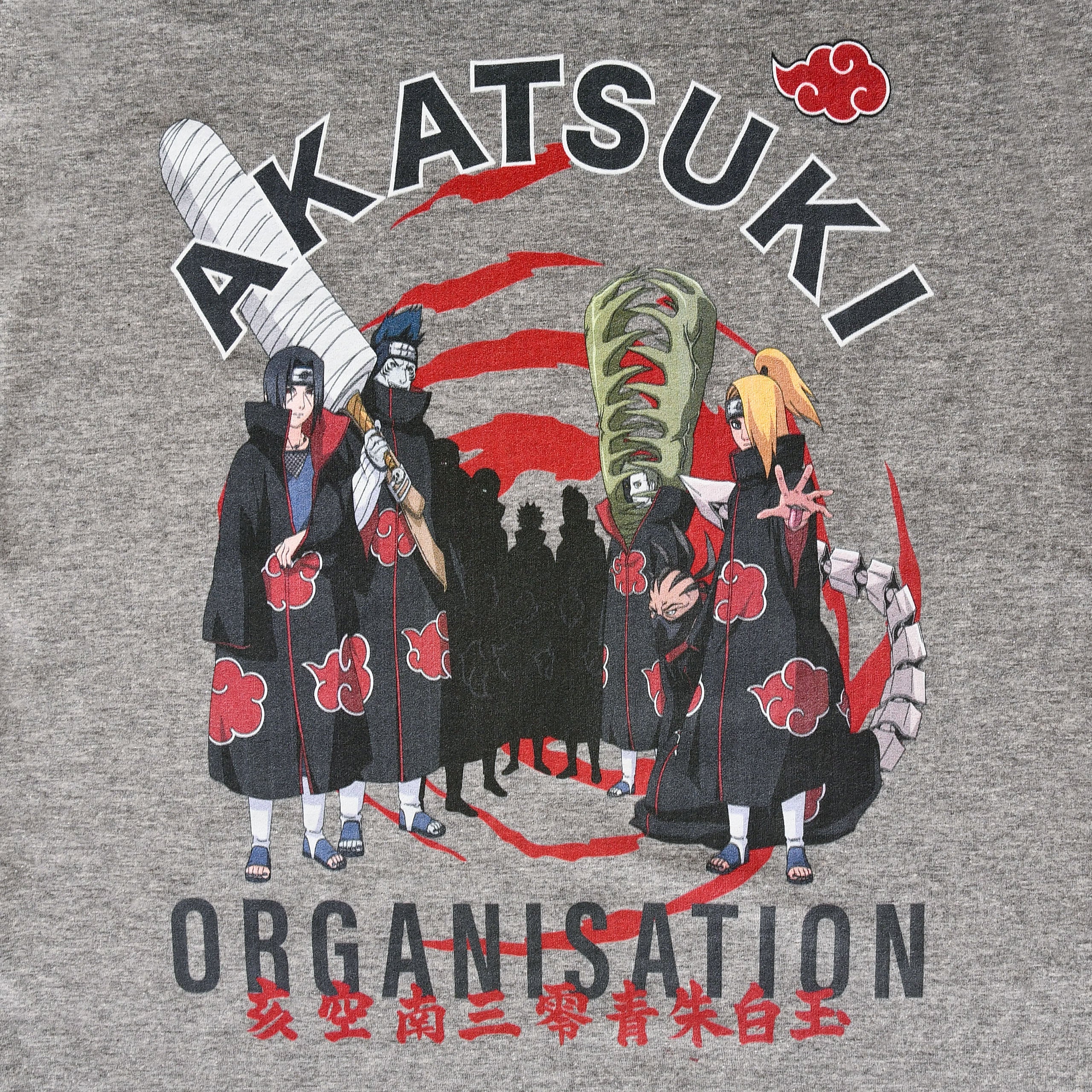 Immagine del prodotto Naruto Shippuden - T-shirt grigia dell'Organizzazione Akatsuki