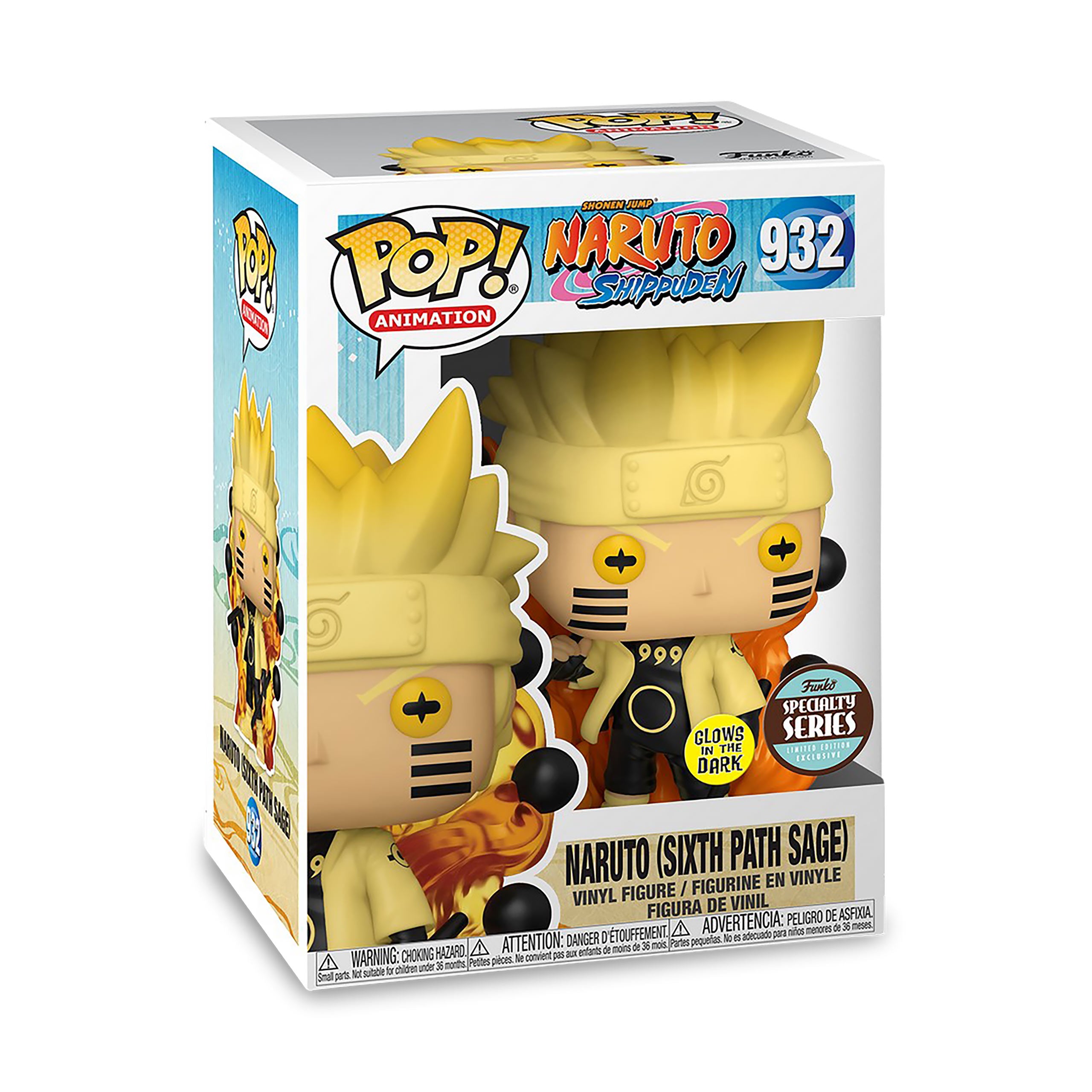 Immagine del prodotto Naruto Shippuden - Naruto Sixth Path Sage Glow in the Dark Funko Pop Figura