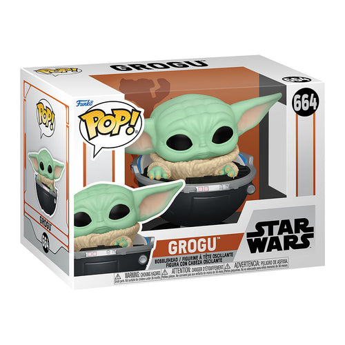 Immagine del prodotto Grogu nel passeggino Funko Pop Figura con testa oscillante - Star Wars The Mandalorian