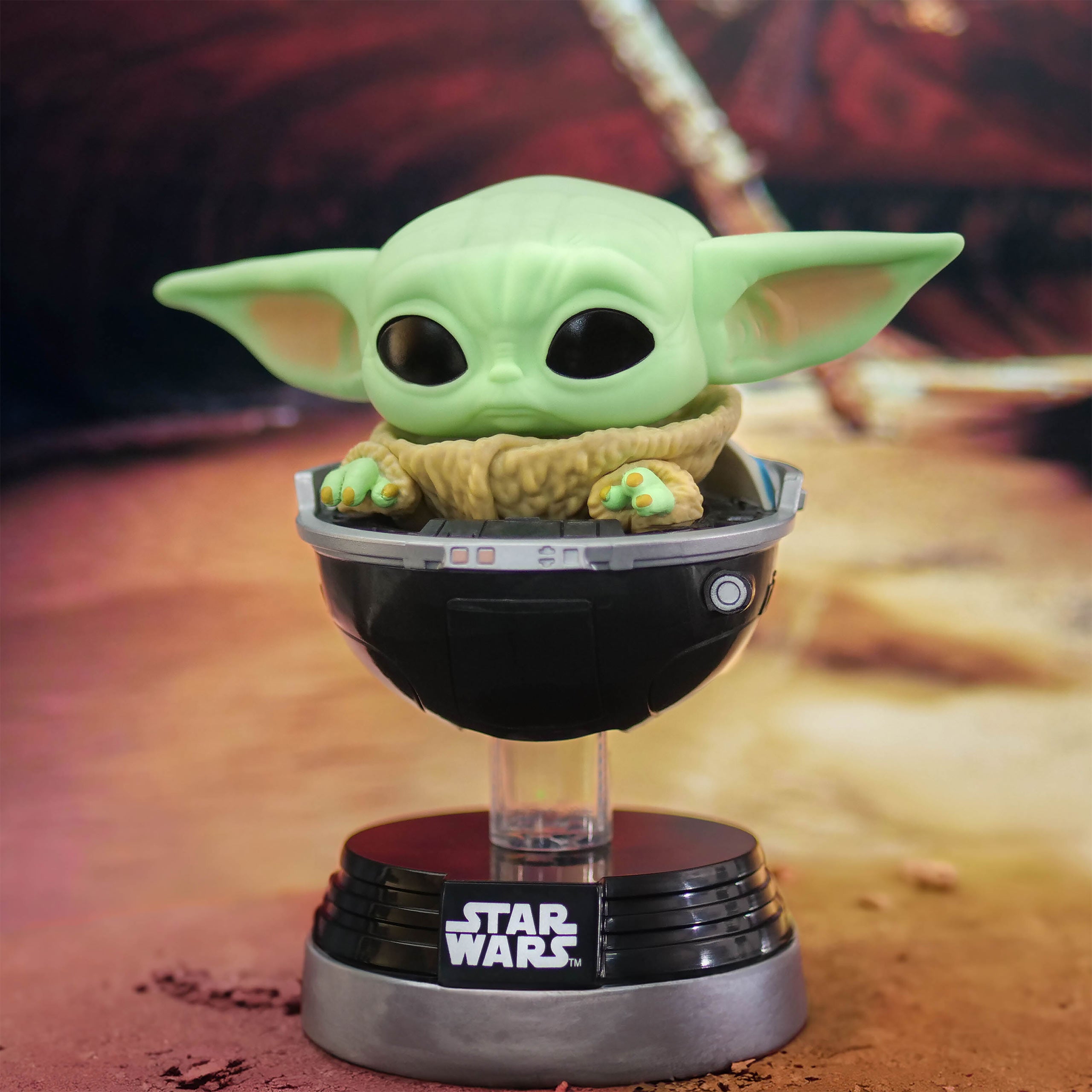 Immagine del prodotto Grogu nel passeggino Funko Pop Figura con testa oscillante - Star Wars The Mandalorian