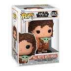 Immagine del prodotto Figura Funko Pop di Peli Motto con Grogu - Star Wars The Mandalorian