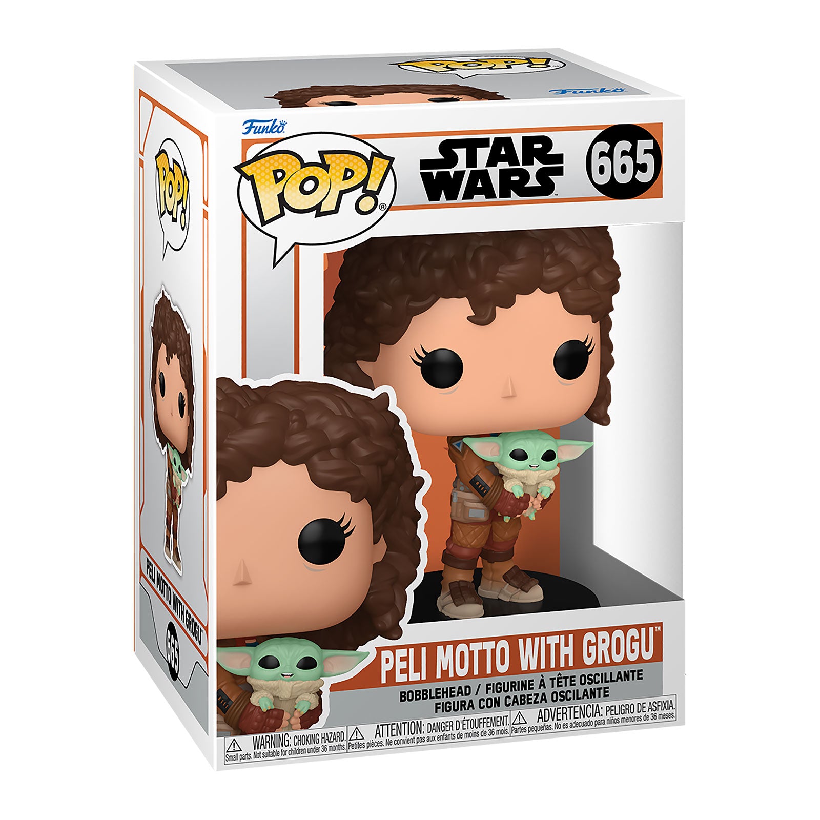 Immagine del prodotto Figura Funko Pop di Peli Motto con Grogu - Star Wars The Mandalorian